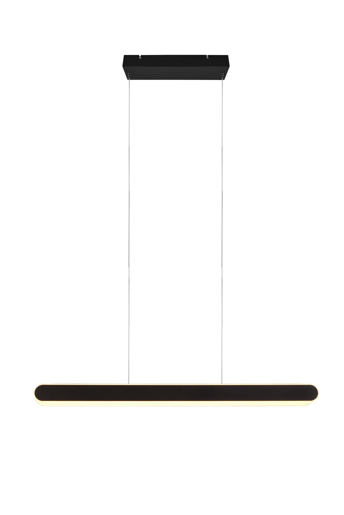 Led-hängeleuchte 343310332 Helios - Schwarz/Weiß, Design, Kunststoff/Metall (130/6/150cm) - Trio Leuchten