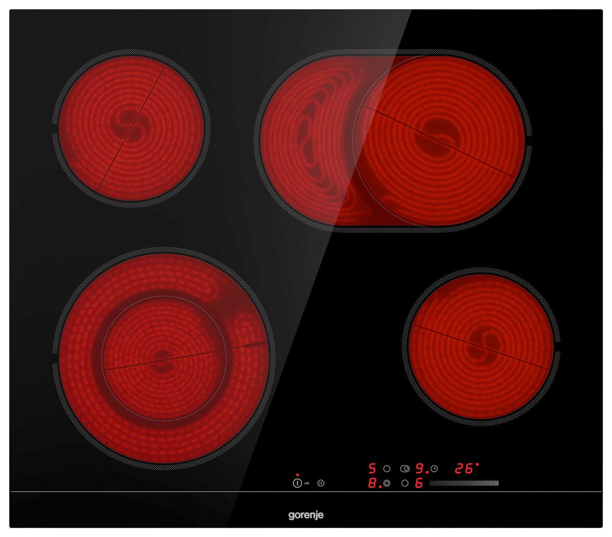 Főzőlap Ecs643bcsc - fekete (59,5/5,4/52cm)