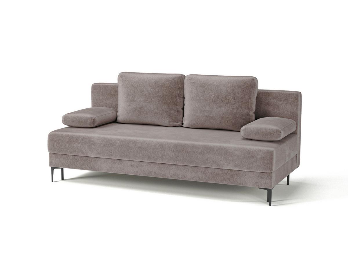 Schlafsofa Leipzig Taupe B: 200cm - Taupe/Schwarz, Design, Textil (200/78,5/88cm) - MID.YOU