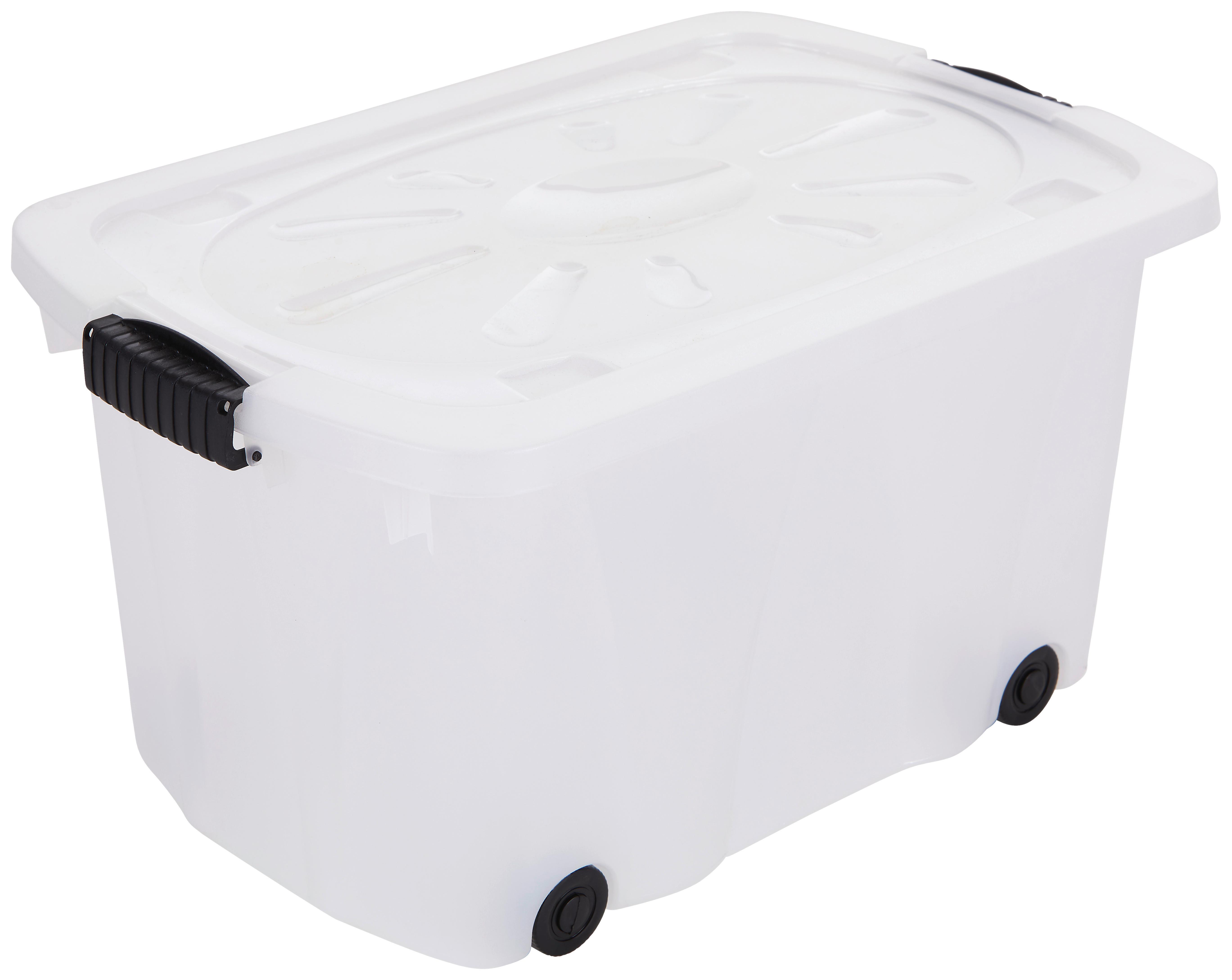 Aufbewahrungsbox Klipper + Deckel Kunststoff 58x37x31cm