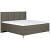 Boxspringbett Graz 140x200 Cm Braun Inkl. Topper - Alufarben/Braun, MODERN, Textil (140/200cm) - MID.YOU