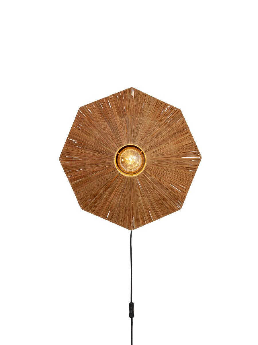 WANDLEUCHTE PANAMA - Braun, Basics, Naturmaterialien (45/7cm) - Good & Mojo