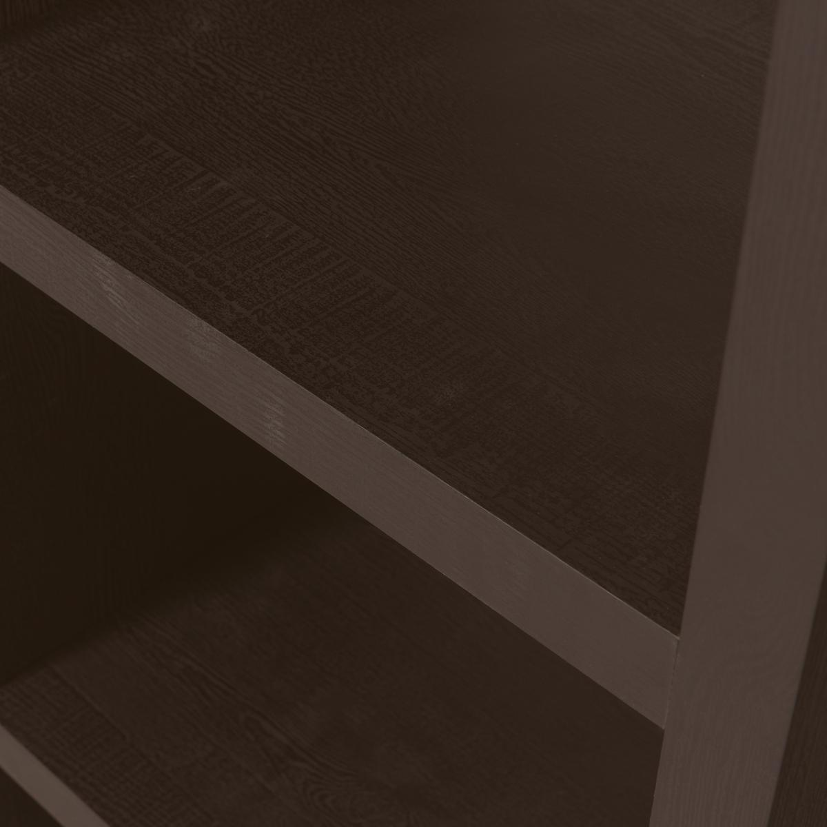 Regal Timo Dunkelbraun B: 100cm - Dunkelbraun, Design, Holzwerkstoff (100/195/40cm) - Livetastic