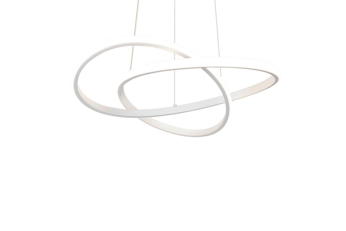 ZÁVĚSNÉ LED SVÍTIDLO MAXIMILIAN - bílá, Konvenční, kov/plast (50/150cm) - Mömax