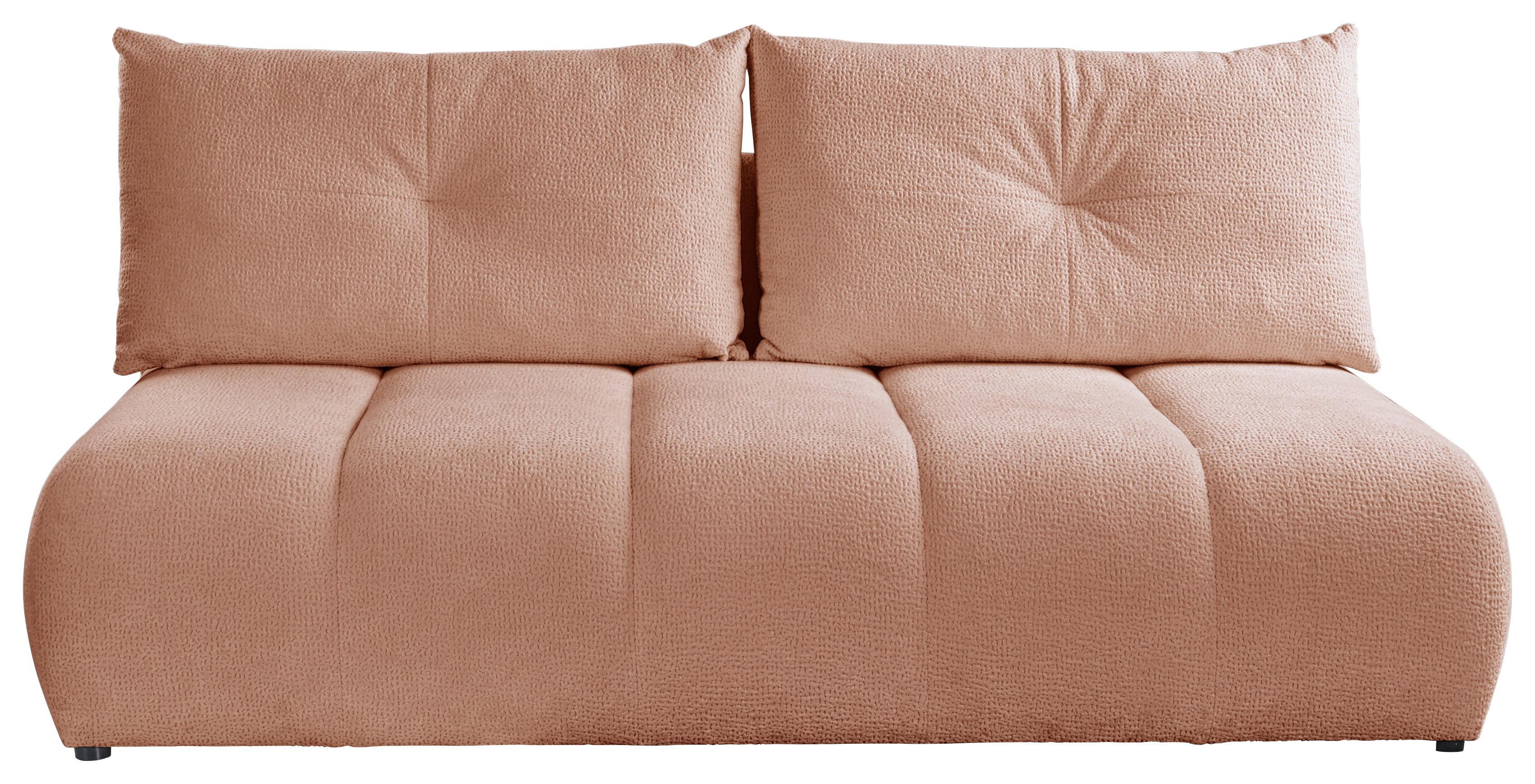 Schlafsofa Milo, Rosa B: 209 Cm - Creme/Schwarz, Design, Holz/Holzwerkstoff (209/100/103cm) - MID.YOU