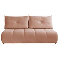 Schlafsofa Milo, Rosa B: 209 Cm - Creme/Schwarz, Design, Holz/Holzwerkstoff (209/100/103cm) - MID.YOU