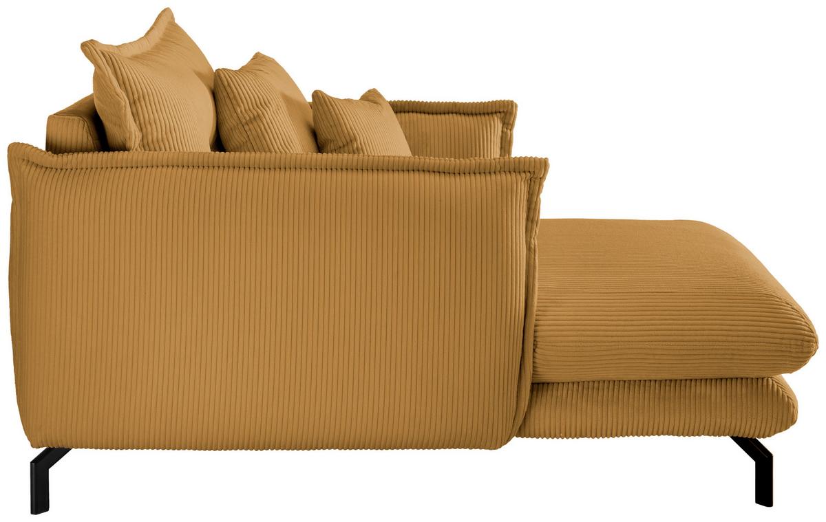 XXL-Sessel Lava Goldfarben B: 111 cm - Goldfarben/Schwarz, MODERN, Textil (111/101/167cm) - Livetastic