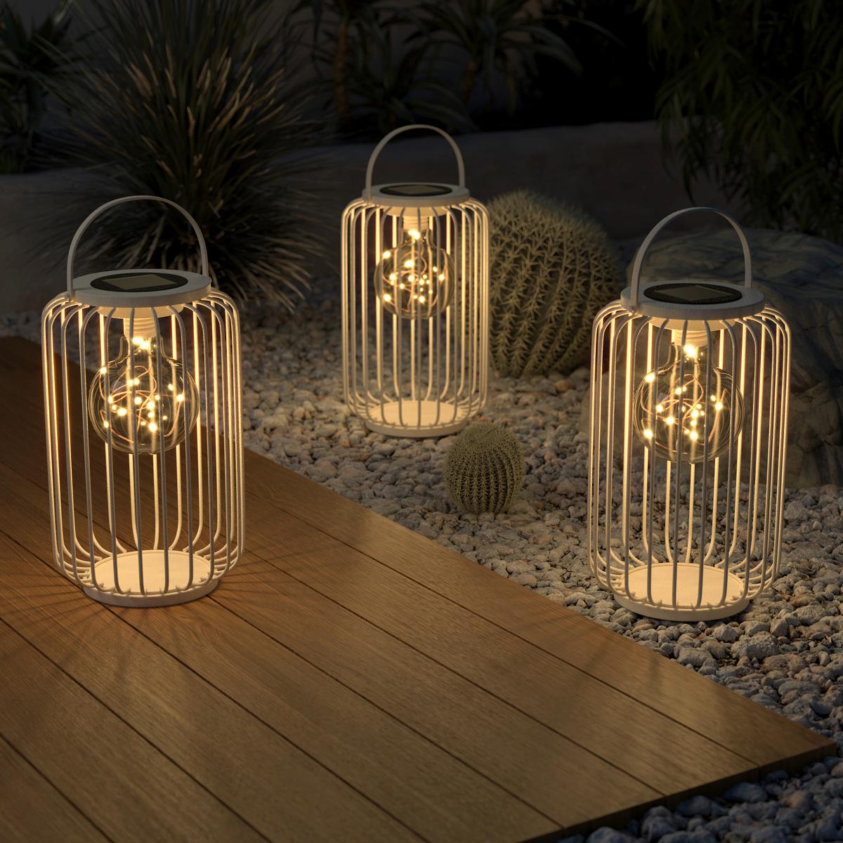 SOLÁRNÍ SVÍTIDLO LATI - černá, Romantický / Rustikální, kov/plast (17.5/17.5/27-35cm) - Mömax