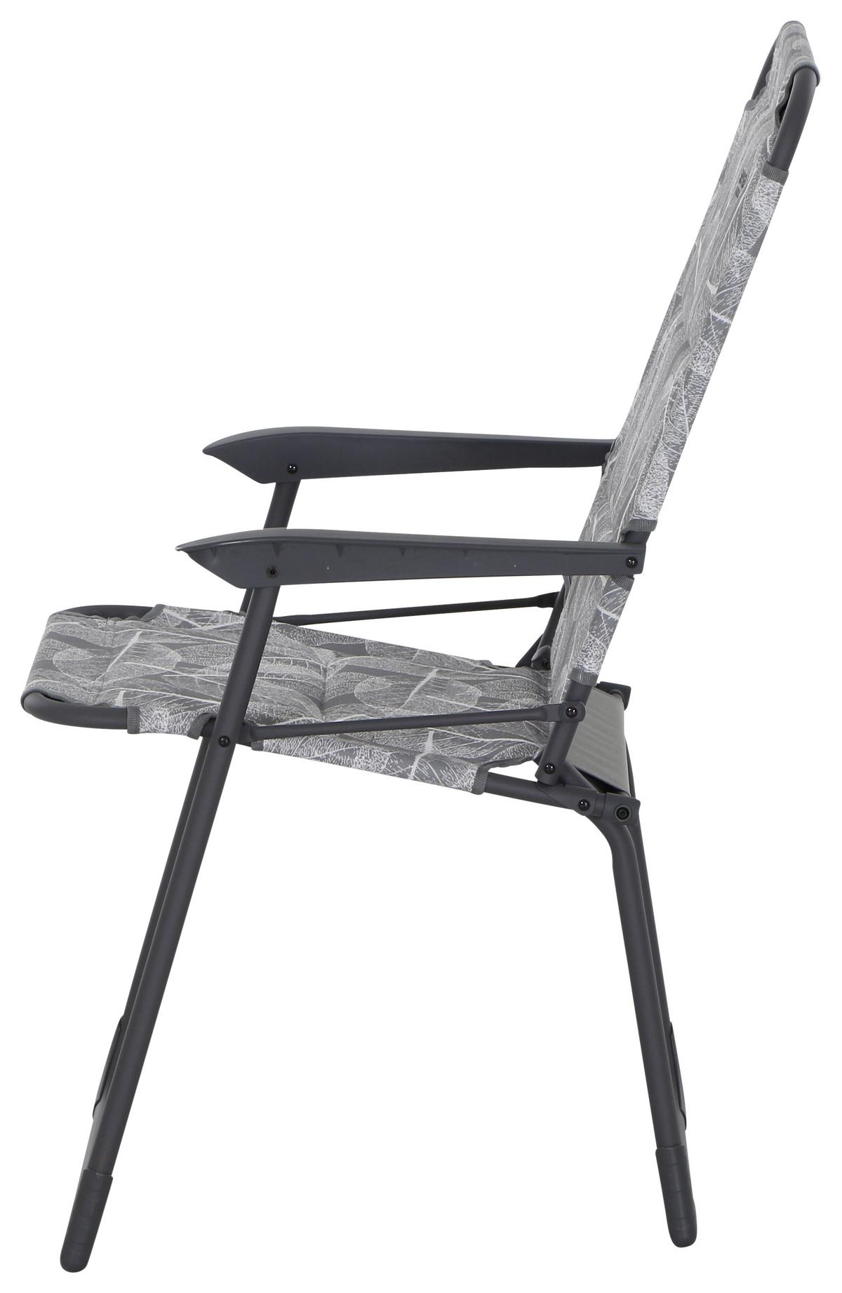 Campingsessel Klappbar Mit Armlehnen - Anthrazit/Grau, KONVENTIONELL, Textil/Metall (55/99/73cm) - Siena Garden