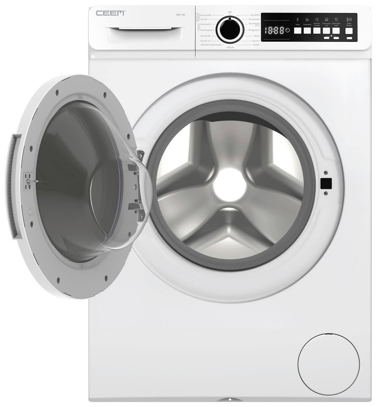 Waschtrockner Ceem Wd 120 - Weiß, Basics, Kunststoff/Metall (59,7/84,5/52,7cm) - CEEM