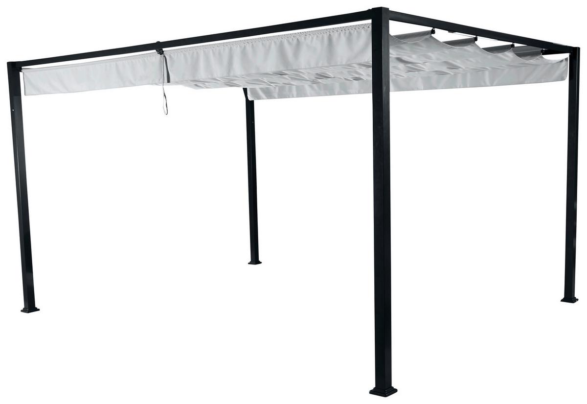 Pavillon Sky 400x300 Cm Wetterfest - Anthrazit/Hellgrau, KONVENTIONELL, Textil/Metall (400/223/300cm) - Siena Garden