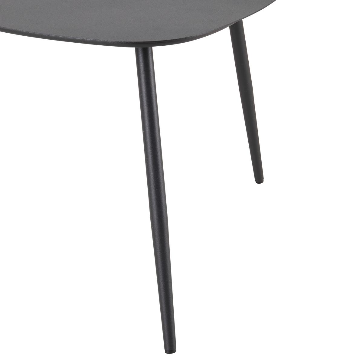 KONFERENČNÍ STOLEK FINE ČERNÁ - černá/tmavě šedá, Moderní, kov (56/35,5/57,5cm) - Mömax