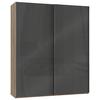 Schwebetürenschrank B: 200 Cm Level 36c Grau/eiche Dekor - Eichefarben/Grau, MODERN, Holzwerkstoff (200/236/65cm) - MID.YOU