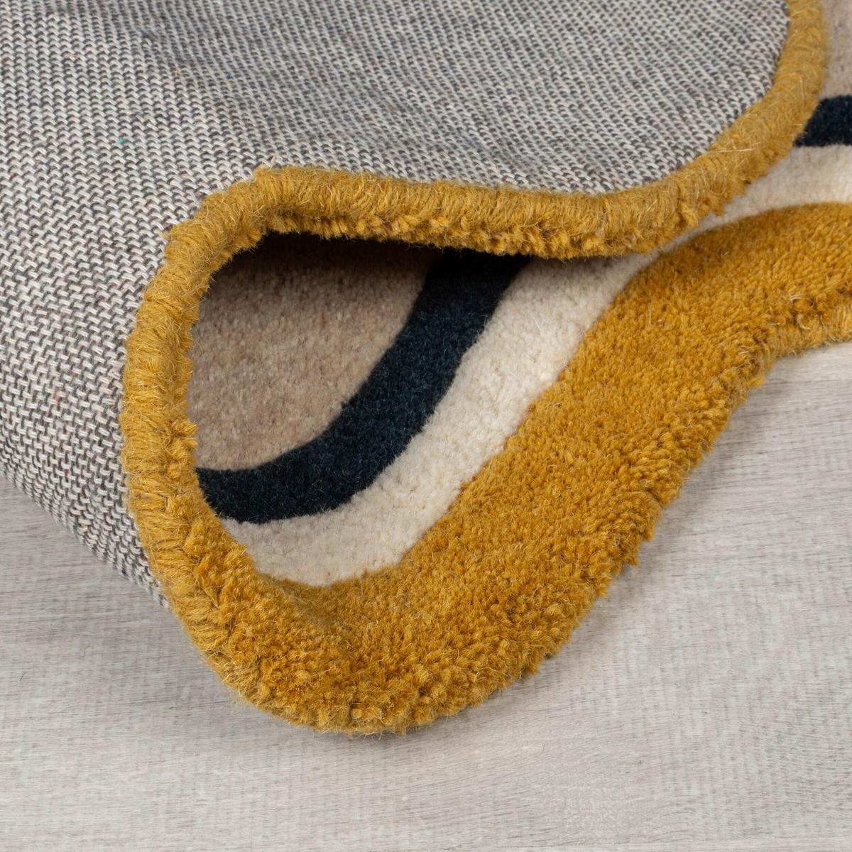Wollteppich Leo Scallop Border M 200x290 - Multicolor, Basics, Textil (200/290cm)