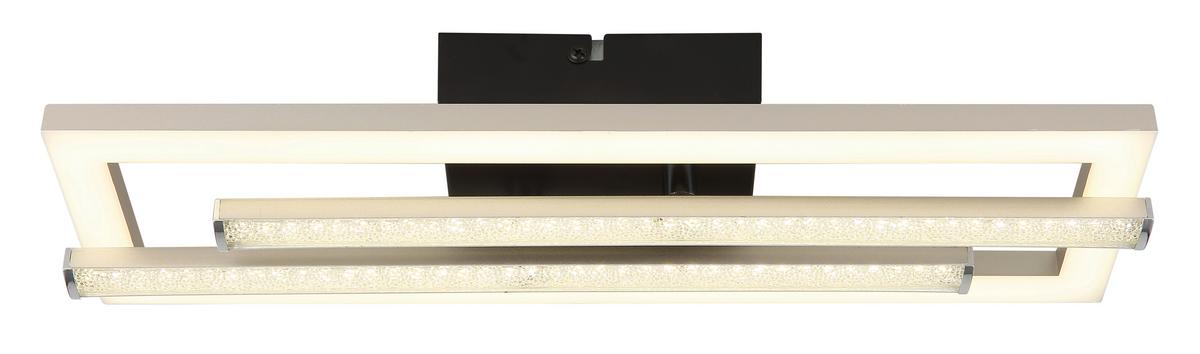Led-deckenleuchte 672843n - Klar/Opal, Design, Kunststoff (40/37,5/6,3cm) - Globo