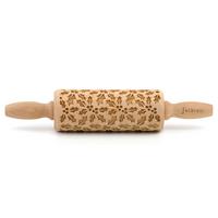 Motiv-teigrolle, Holz Teigrolle 3d Motivbuchenholz - Naturfarben, Basics, Holz (23/4,5/4,5cm) - Folkroll