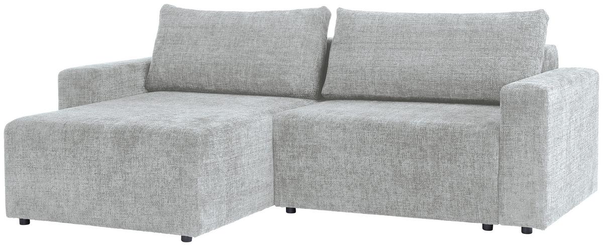 Ecksofa Dallas - Schwarz/Grau, MODERN, Holz/Kunststoff (173/258cm)