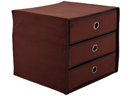 Zásuvkový Box Cubi New - hnědá, Moderní, karton/textil (32/31,5/32cm) Zásuvkový Box Cubi New - hnědá, Moderní, karton/textil (32/31,5/32cm)