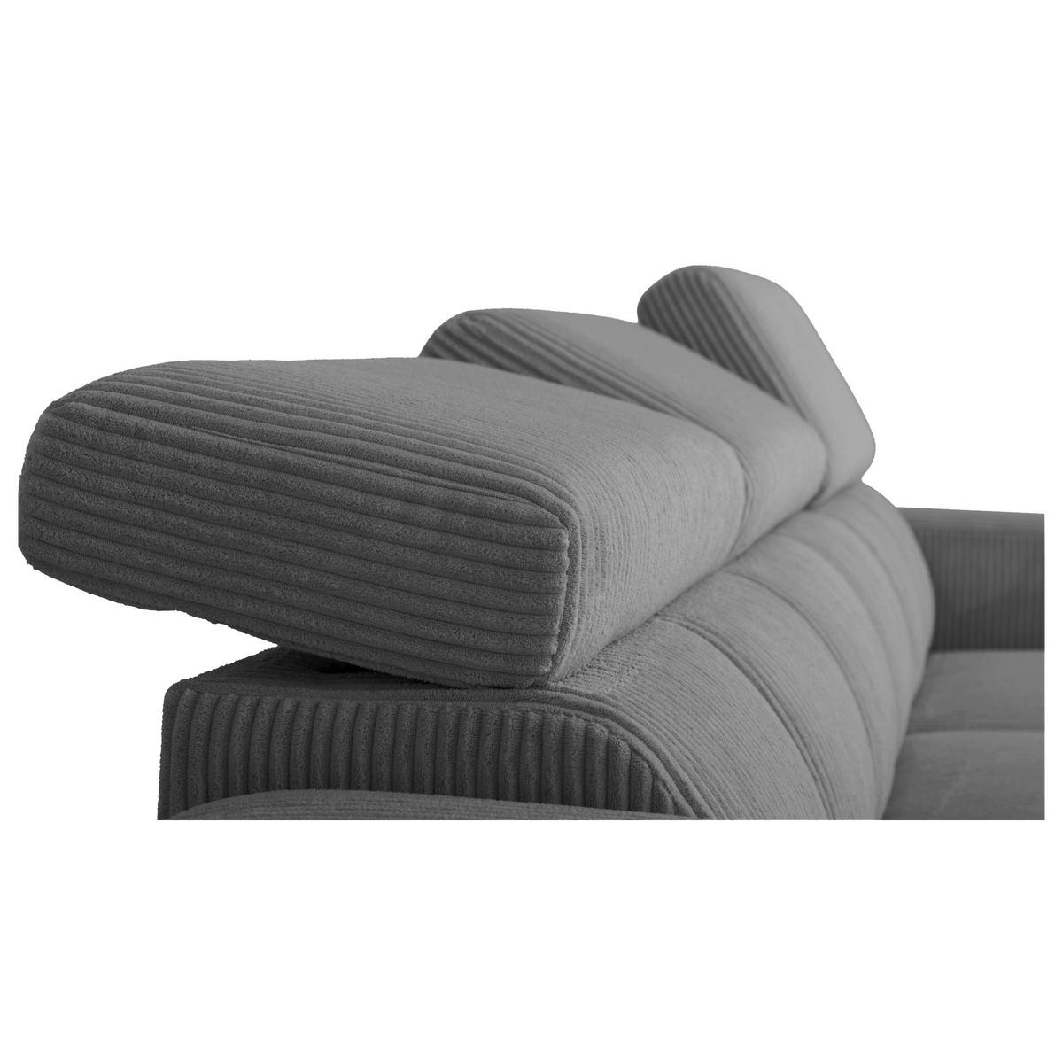 Schlafsofa Sirius M anthrazit, 251x165cm - Anthrazit, KONVENTIONELL, Holz/Holzwerkstoff (251/165cm)