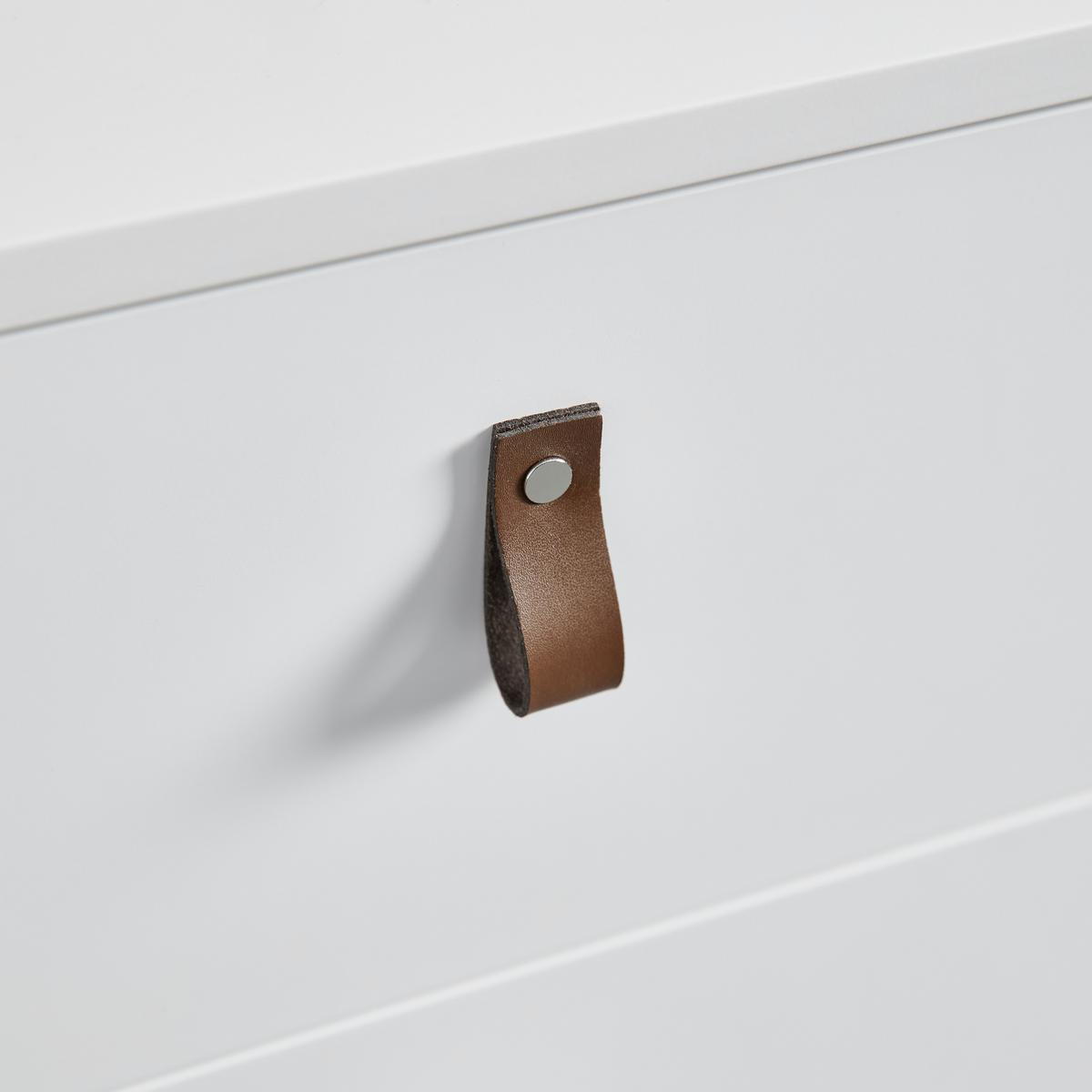Komoda Mick - bílá/černá, Moderní, kompozitní dřevo/plast (46/77/40cm) - Modern Living