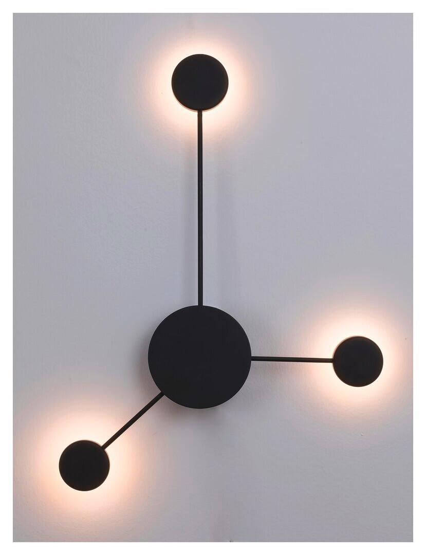 NÁSTENNÉ LED SVIETIDLO AMADEO - čierna, Design (69/52/6cm) - Rabalux