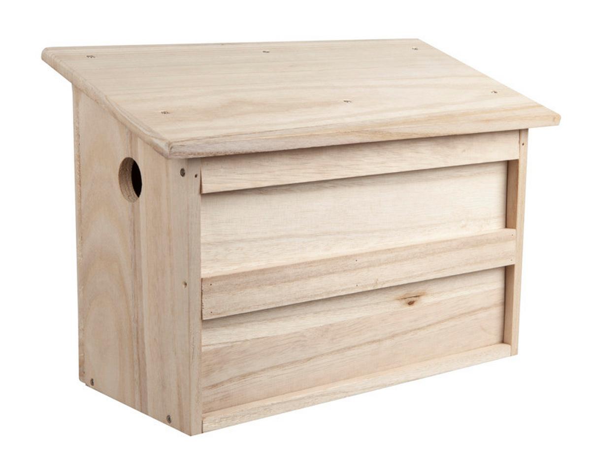 Nistkasten Twinhouse Sparrow - Naturfarben, Basics, Holz (26/38/18cm)