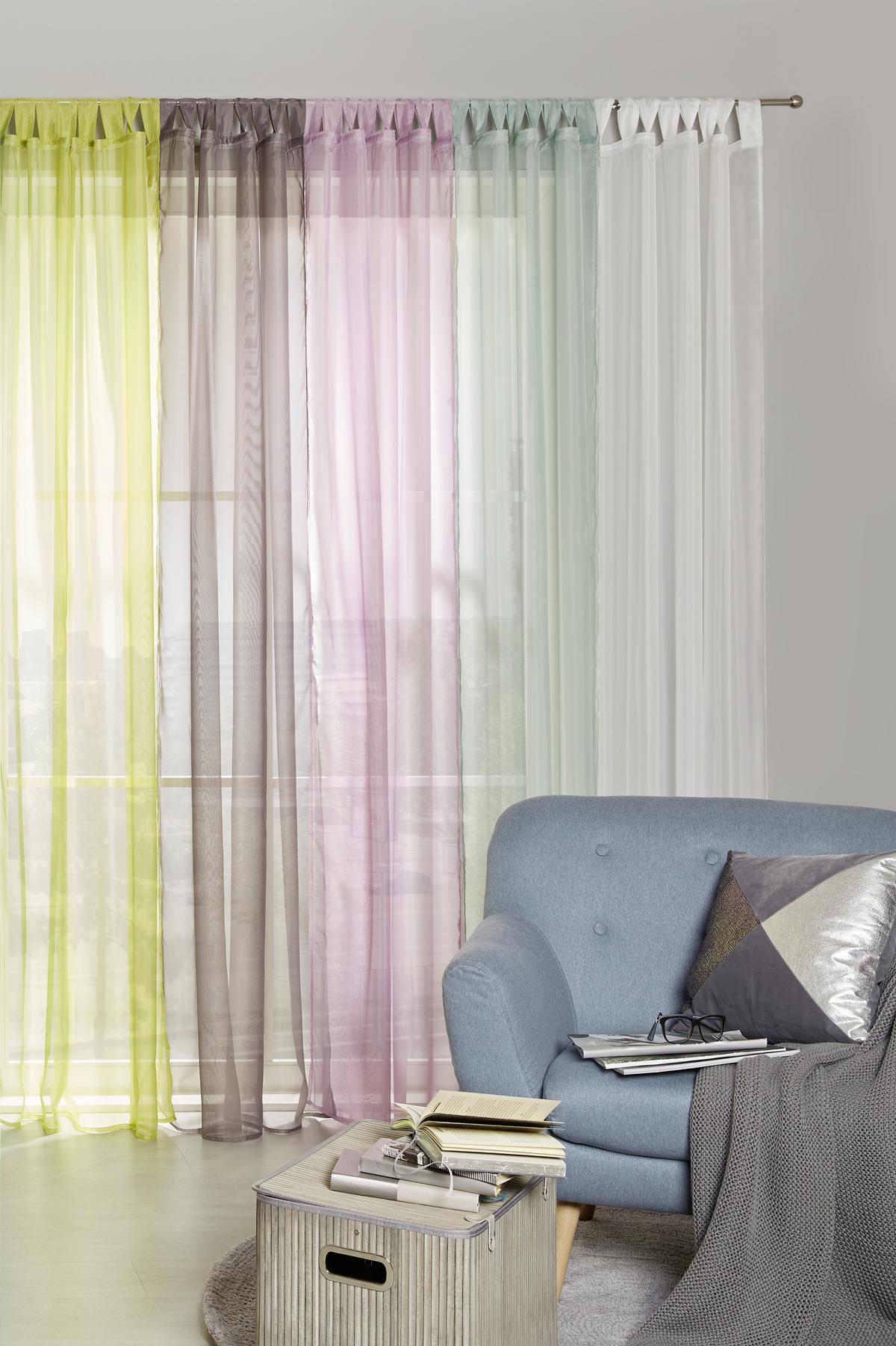 Vorhang Mit Schlaufen Und Band Utila 140x245 Cm Weiß - Weiß, KONVENTIONELL, Textil (140/245cm) - Ondega