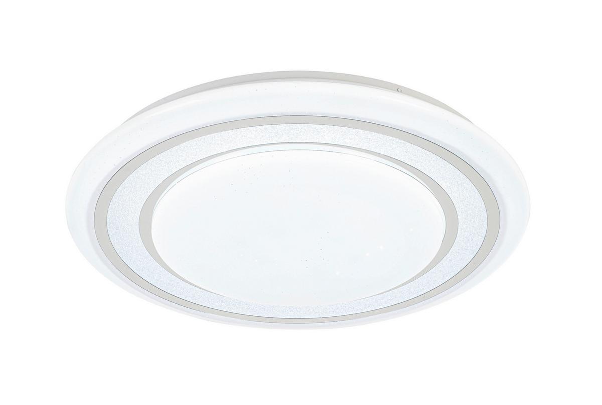 STROPNÍ LED SVÍTIDLO GIESBERT - bílá/barvy chromu, Moderní, kov/plast (55/8cm) - Premium Living