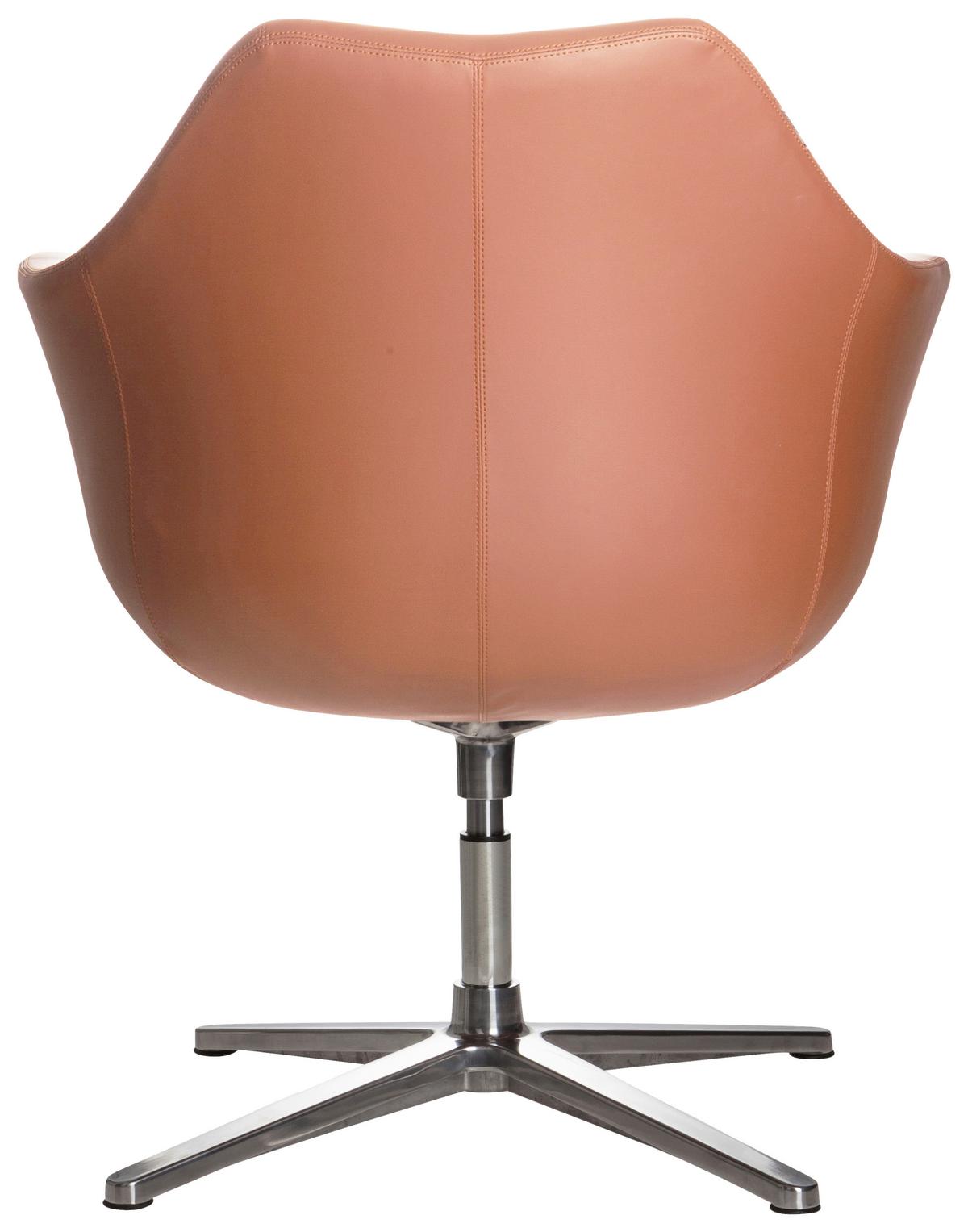 Drehstuhl Artemia Braun Bis 150 Kg - Silberfarben/Braun, Basics, Textil/Metall (67/85/63cm) - MID.YOU