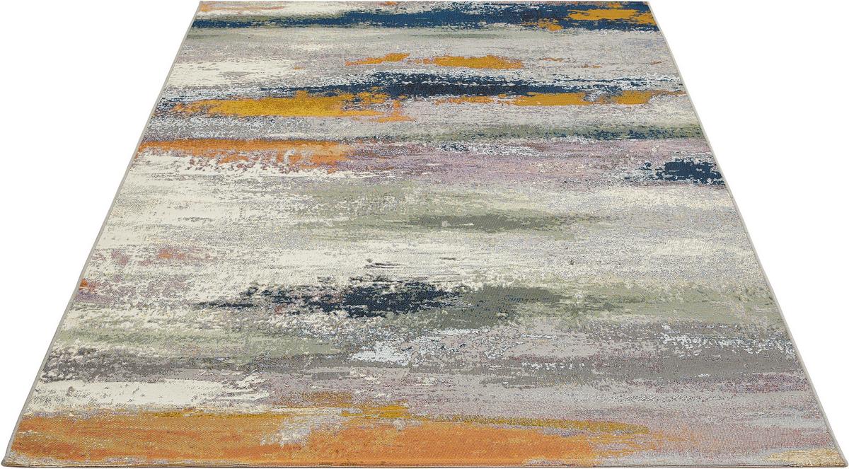 KOBEREC TKANÝ NA PLOCHO PORTLAND - vícebarevná, plast (120/170cm)