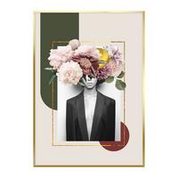 Obraz Elena, ca. 50/70cm - barvy zlata/vícebarevná, kompozitní dřevo/papír (50/70cm) - Mömax