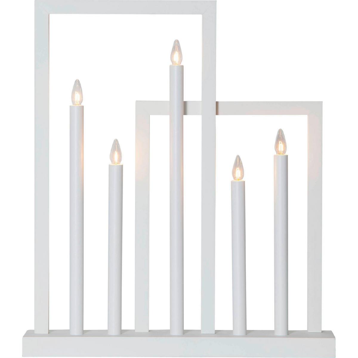LED-Kerze 410951 Frame - Weiß, Basics, Holz/Kunststoff (45/8/51cm) - Eglo