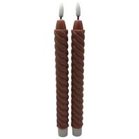 Dlhá sviečka TWIST - staroružová, Konventionell, kov/plast (2/25cm) - Mömax