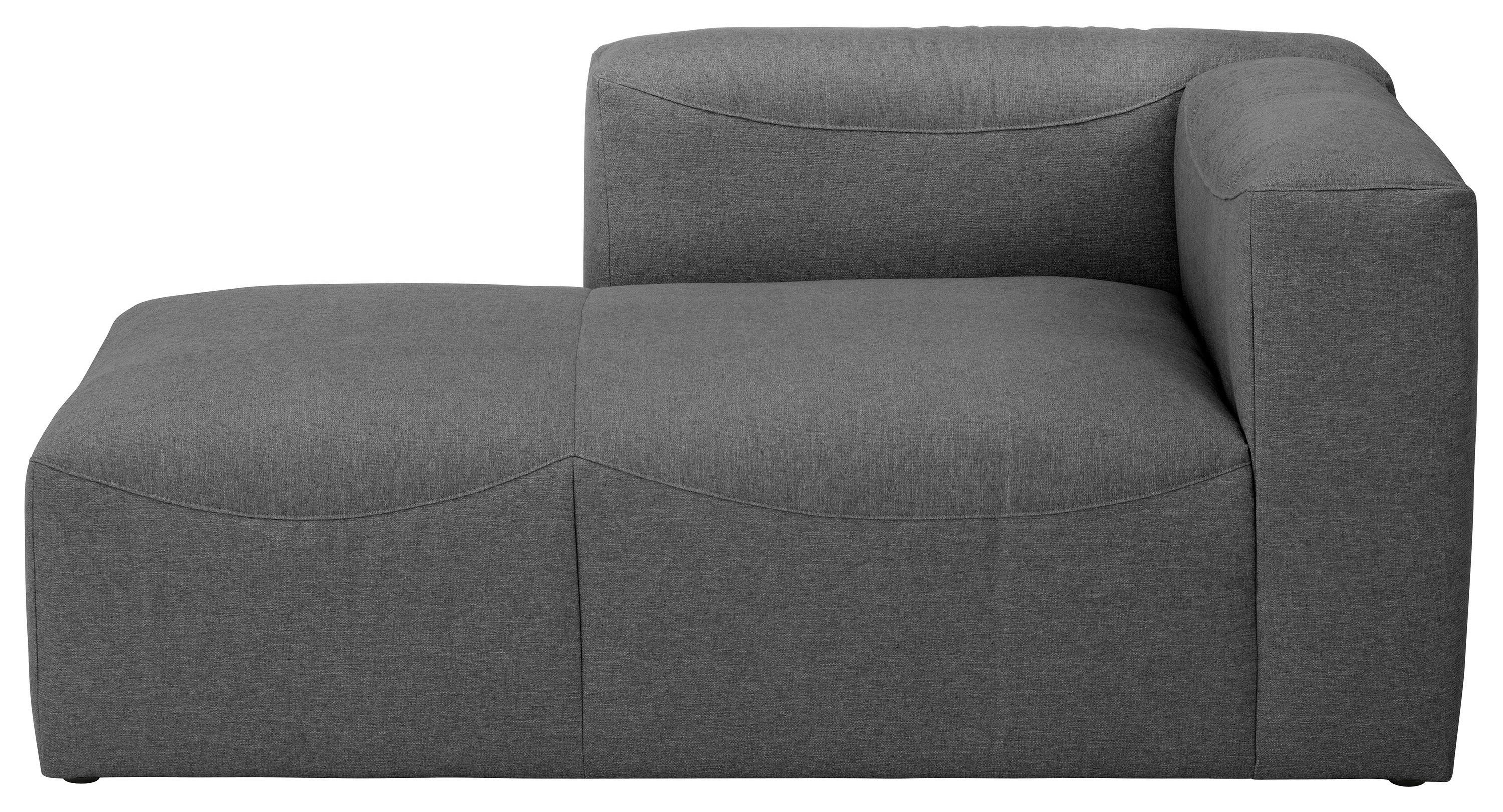 Recamiere Lena Anthrazit Rücken Echt - Anthrazit, Design, Textil (160/73/100cm) - Max Winzer