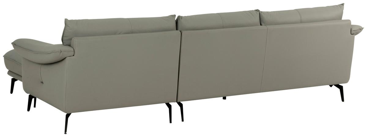 3-Sitzer-Sofa Daniele - Taupe/Schwarz, Design, Textil (289/84/92cm) - MID.YOU