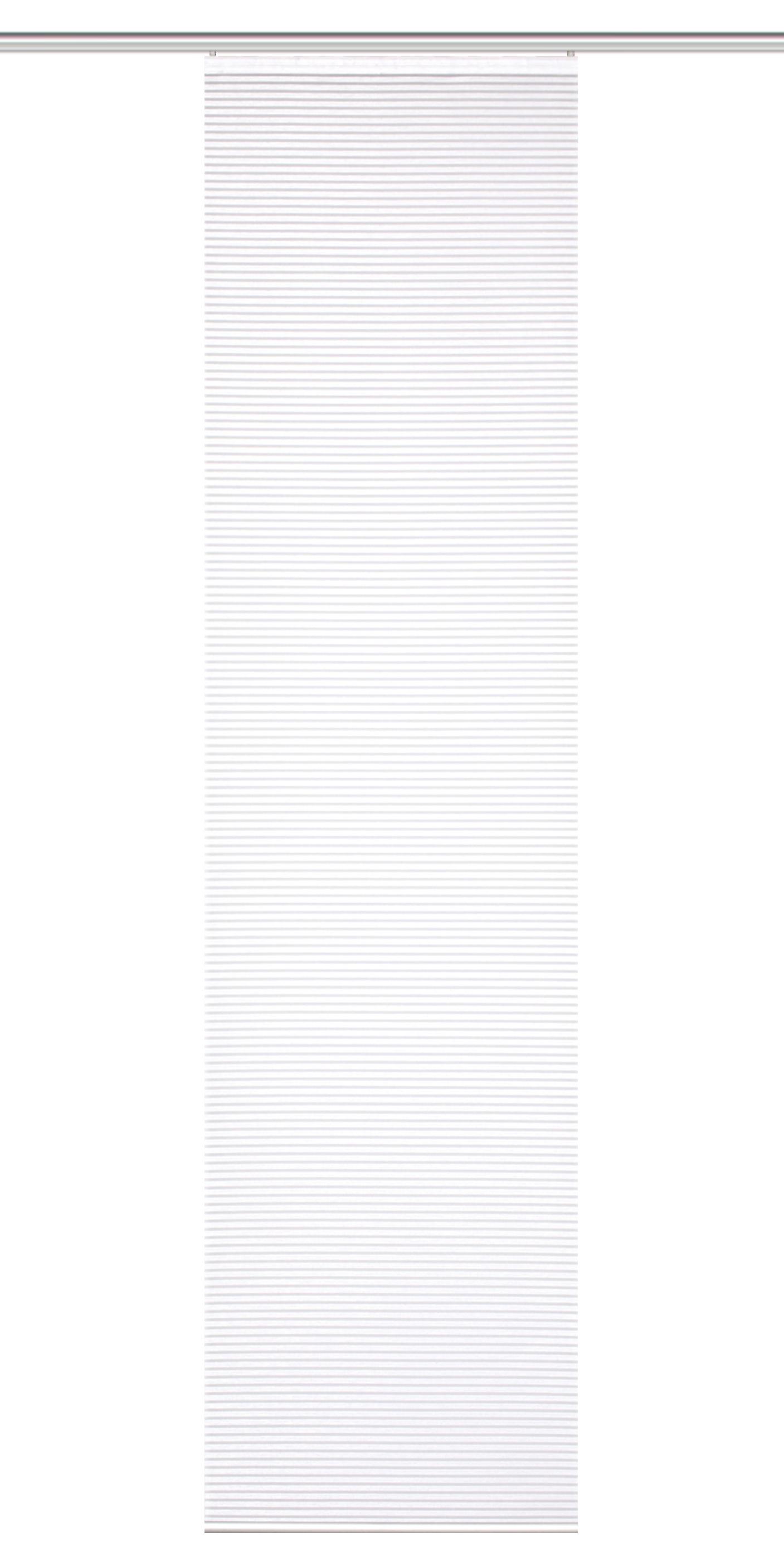 Flächenvorhang Romolus - Weiß, Basics, Textil (60/245cm)