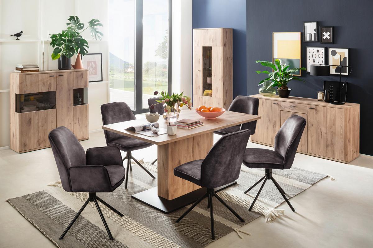 Esstisch Prato Eichefarben B: 90 Cm - Eichefarben, Design, Holzwerkstoff (160/90/78cm) - MID.YOU