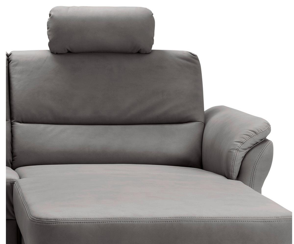 Ecksofa Cavoli Anthrazit S: 279x176 cm - Anthrazit/Schwarz, MODERN, Textil (279/176cm) - Livetastic