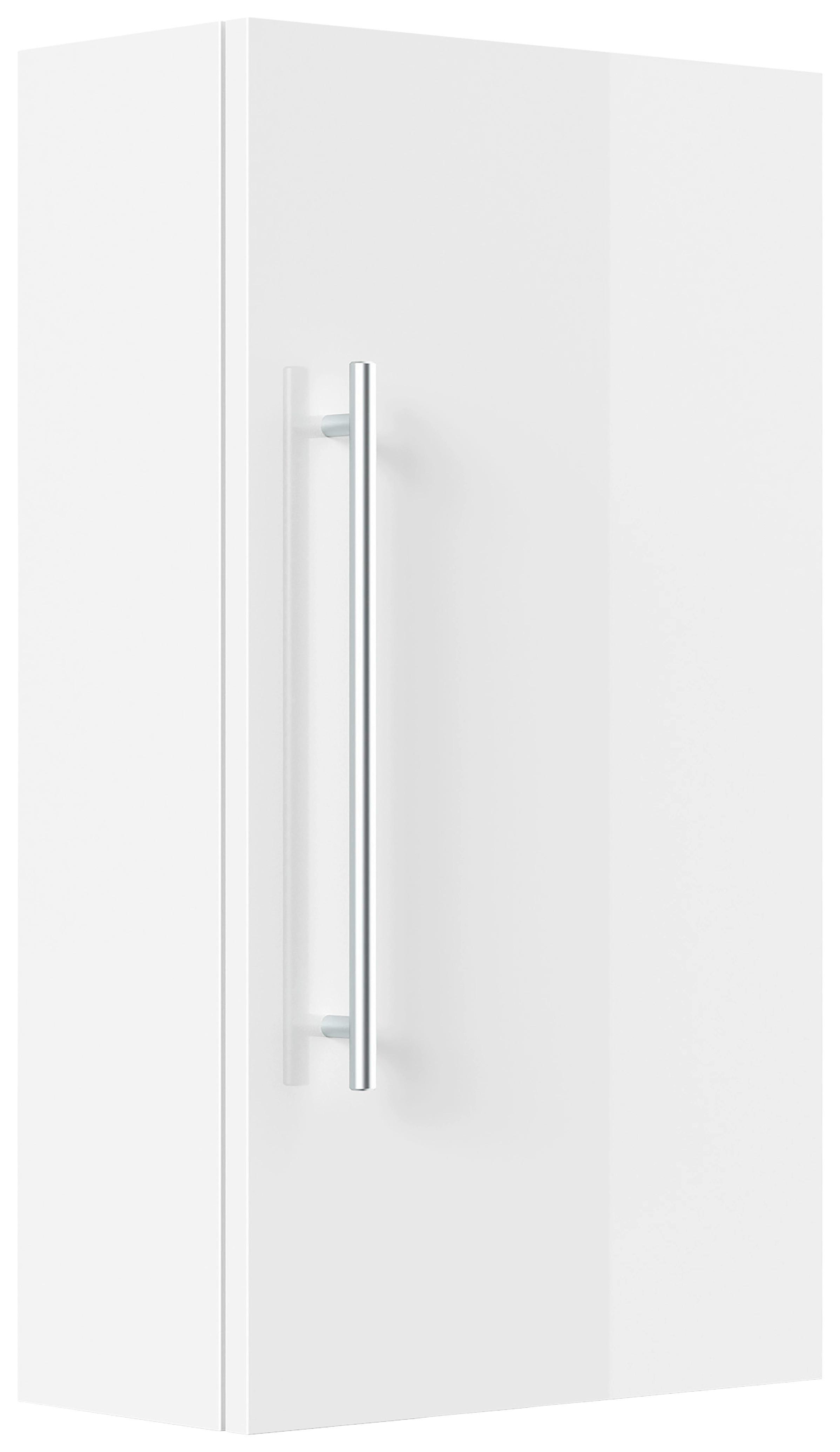 MIDISCHRANK Weiß Hochglanz B: 35cm - Weiß Hochglanz, Basics, Holzwerkstoff (35/62/16,6cm) - MID.YOU