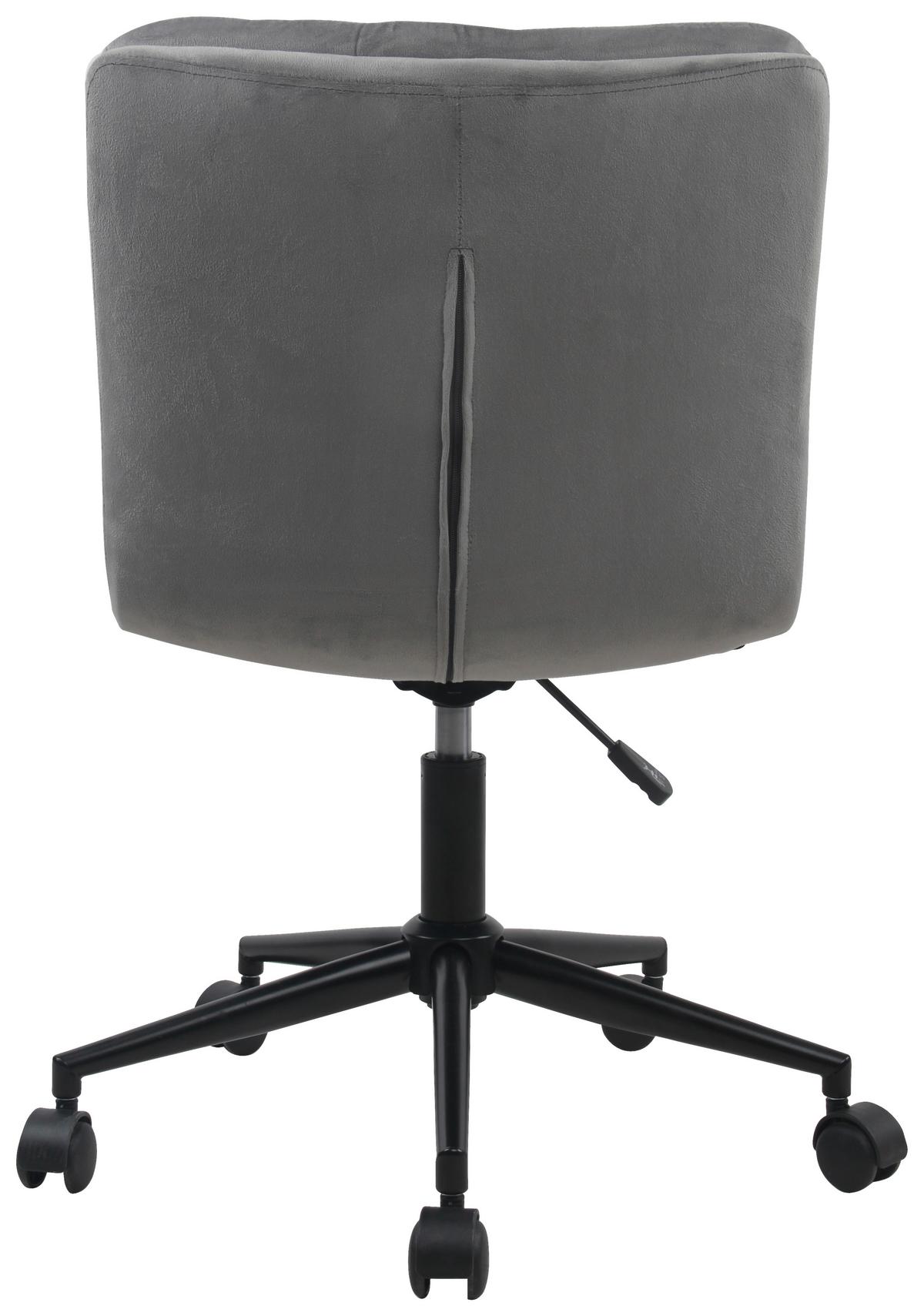 Drehstuhl Elegance - Dunkelgrau/Schwarz, MODERN, Kunststoff/Textil (42/98/45cm) - MID.YOU