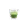 Kerze Im Glas Hermine - Jadegrün/Hellgrün, KONVENTIONELL, Glas/Naturmaterialien (9/8,2cm) - Ondega
