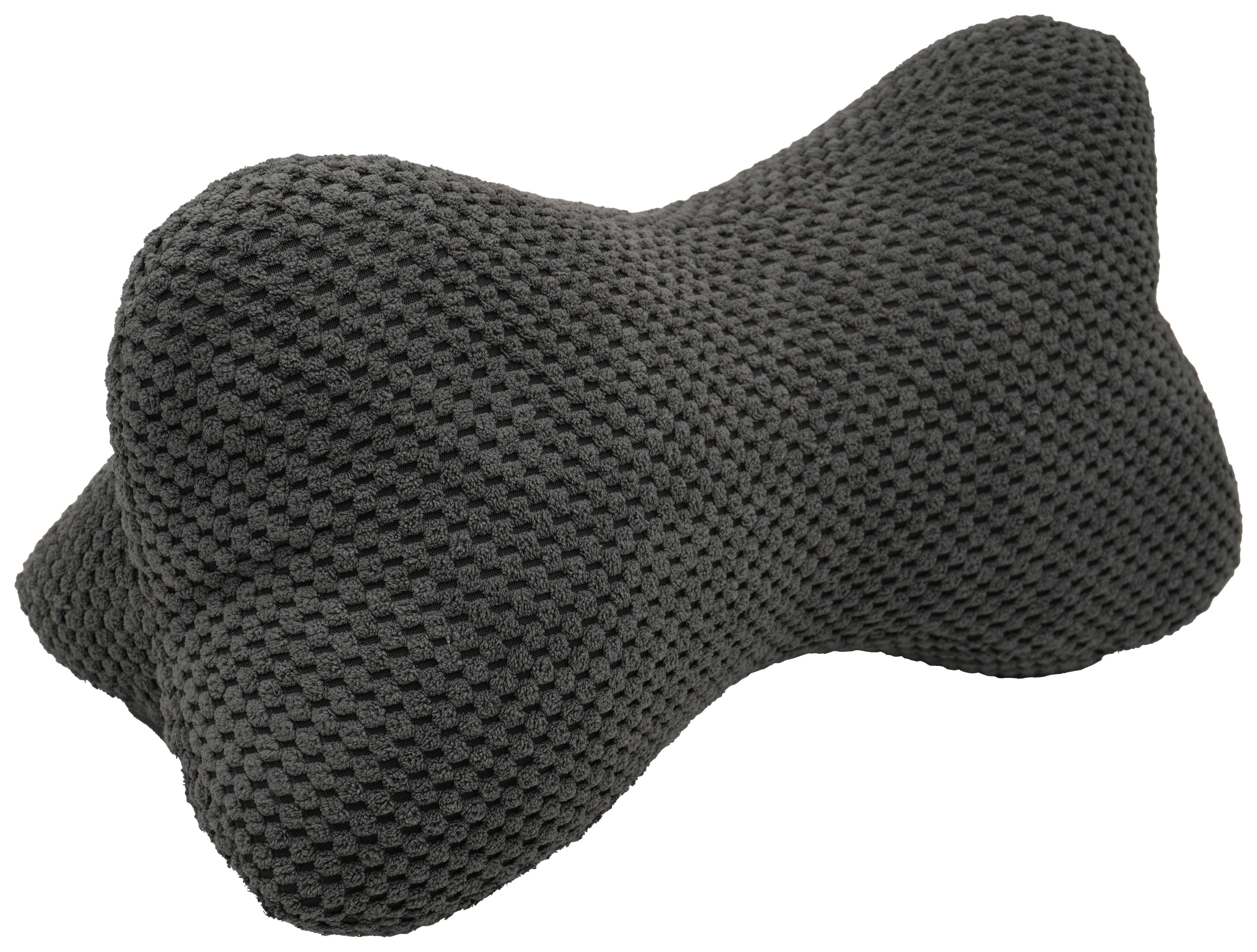 NACKENKISSEN BONE - Anthrazit, MODERN, Textil (18/35cm) - Luca Bessoni