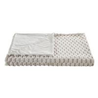 FELLDECKE LEVI - Silberfarben, MODERN, Textil (150/200cm) - Luca Bessoni