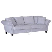 Bigsofa Lamour - Dunkelbraun/Hellgrau, KONVENTIONELL, Holz/Textil (270/80/110cm) - Livetastic