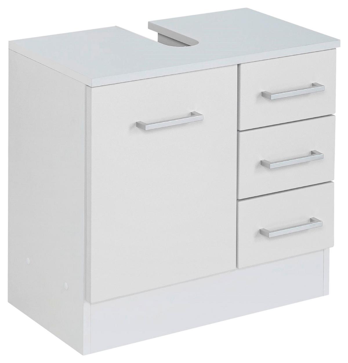 Waschbeckenunterschrank Riga B: 60 cm Weiß - Weiß, MODERN, Holzwerkstoff (60/54/35cm) - Held