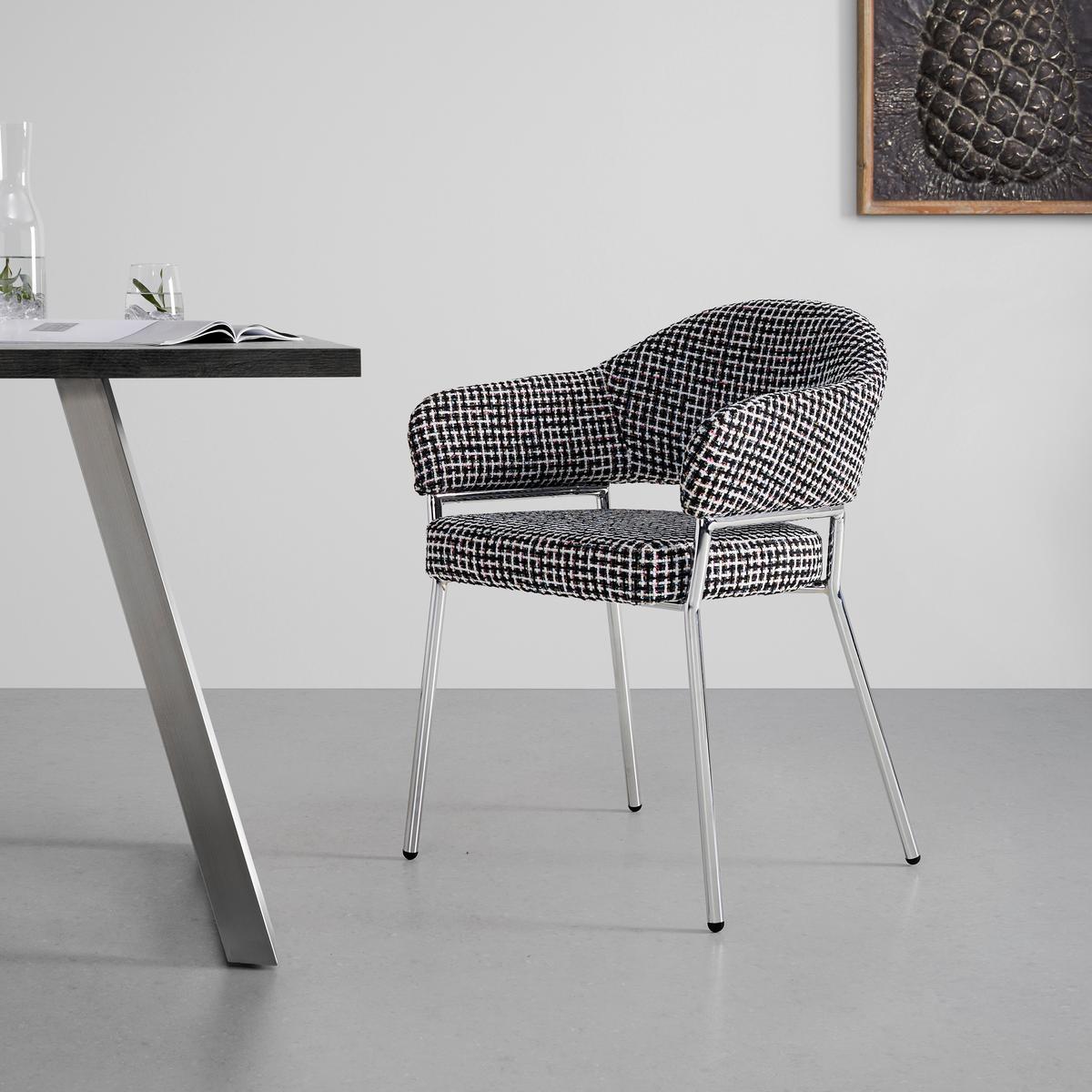 KŘESLO COCO -TREND- - barvy chromu/vícebarevná, Moderní, kov/textil (60/60/60cm) - Premium Living