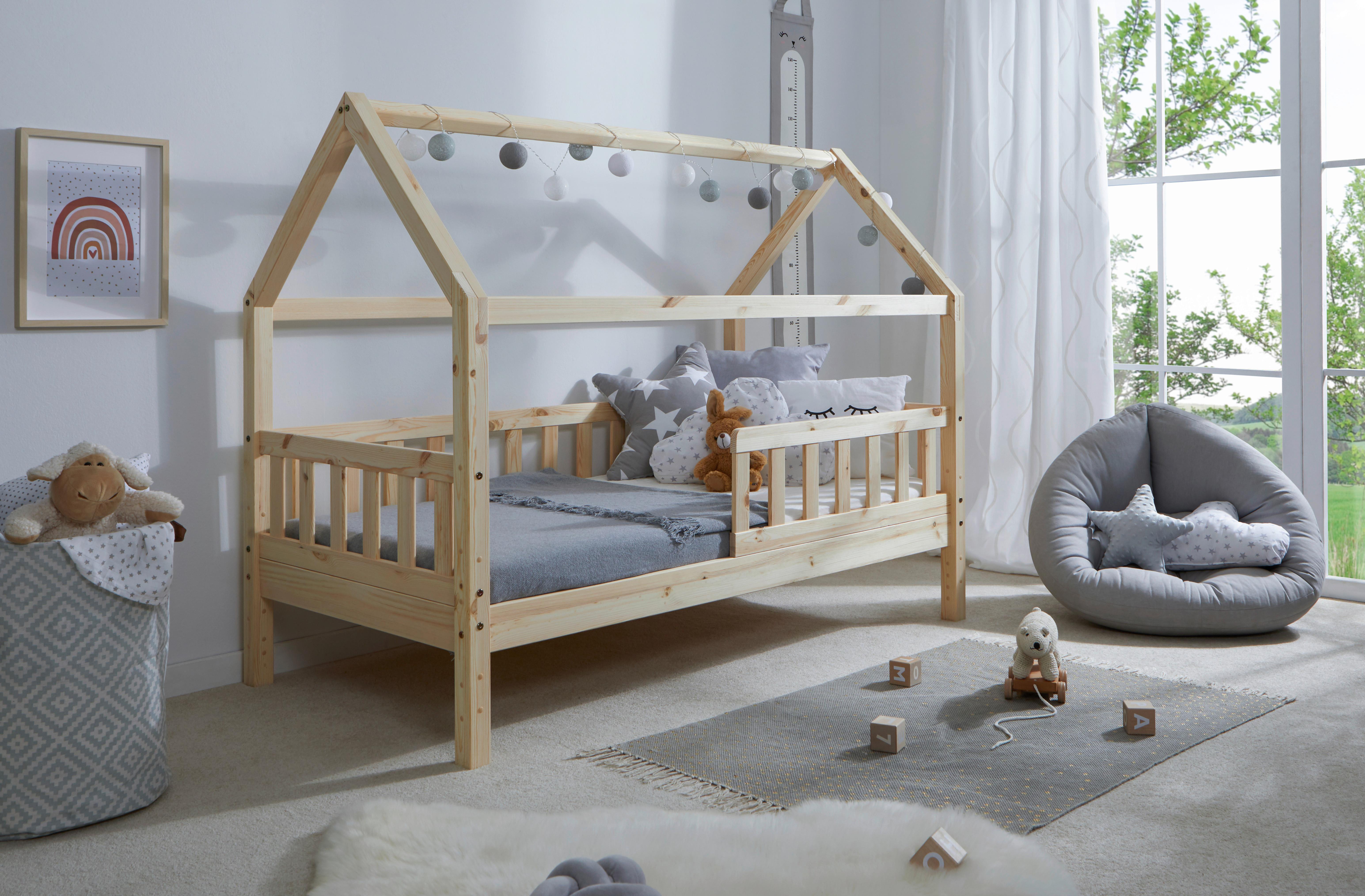Hausbett Kay - Naturfarben, MODERN, Holz (80/160cm) - MID.YOU