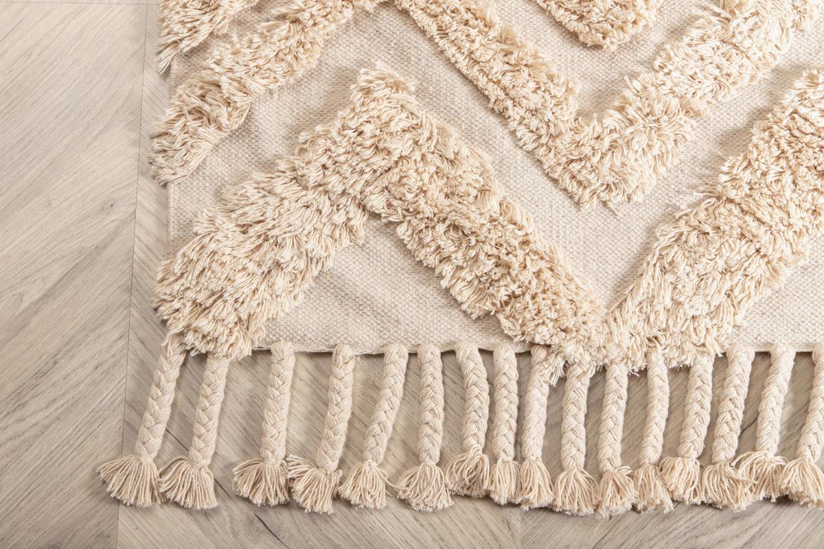 Hochflorteppich Hilma - Beige, LIFESTYLE, Textil (200/300cm) - P & B