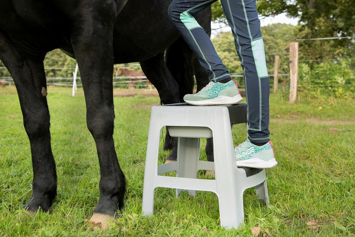 Tritthocker Escapeau Grau - Grau, Basics, Kunststoff (44/47/47cm)