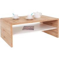 Dohányzóasztal Cala Luna - San Remo tölgy/fehér, Modern, faalapú anyag (100/40/59cm)